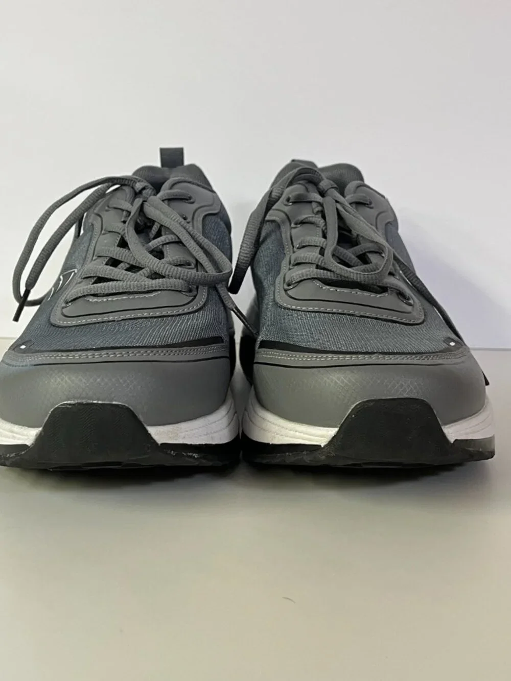AOV Men's Orthopedic Walking Shoes Sneakers Mesh Charcoal Wide Toe Box Size 11